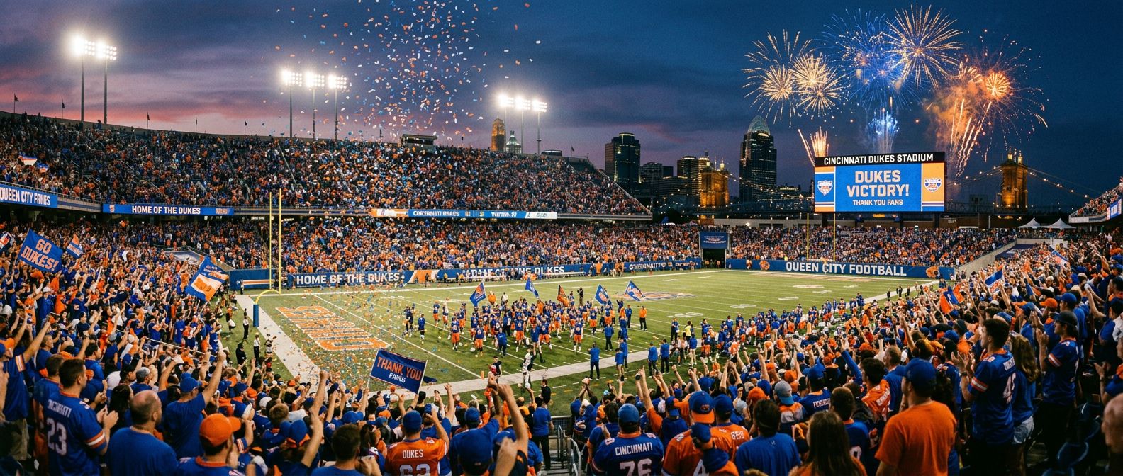 Football stadium crowd under bright lights with game-day energy.